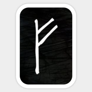 Fehu | Elder Futhark Rune Sticker